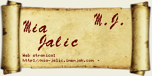 Mia Jalić vizit kartica